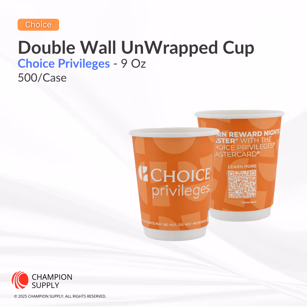 Choice Privileges® 9 Oz Unwrapped Cup, Case of 500